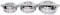 Generic Hotpot Casserole 3 Pcs Set Size 1000, 1500, 2500, Flora Sliver Touch Hotpot Stainless Steel Thermal Serving Bowl, Keeps Food Hot For Long Time, Set Of 3 Pcs