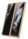 Samsung Galaxy Z Fold 4 Case Luxury Plating Cover with Built-in Screen Protector Glass Hybrid Full Body Protection Flip Cover