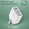 Promate POWERPORT-120 120W Super-speed GaNFast Charger with Power Delivery &amp; Quick Charge 3.0
