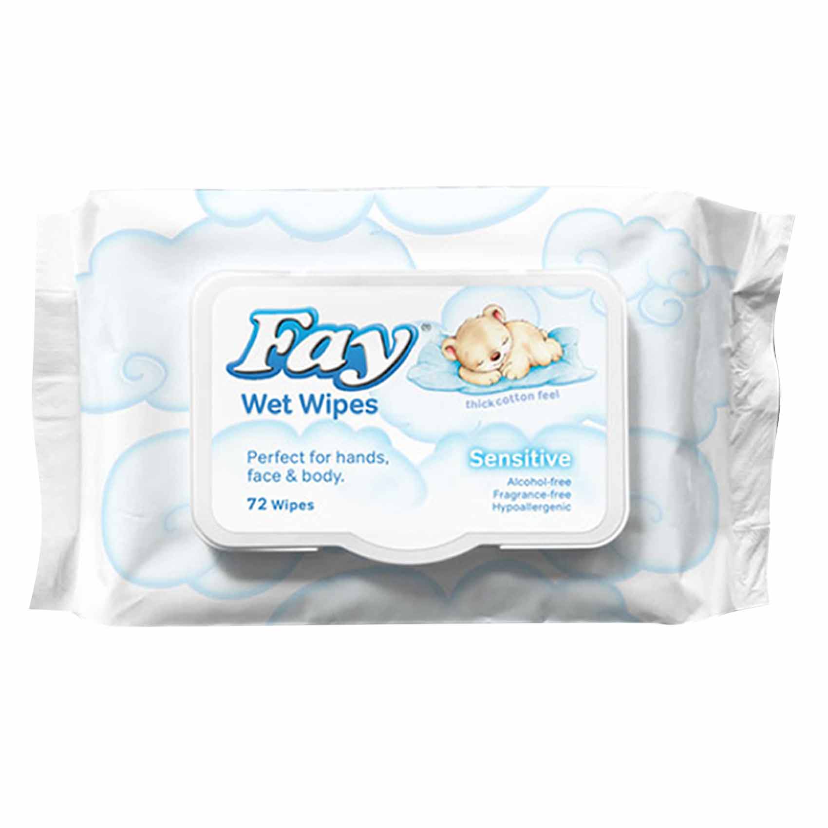 Fay Sensitive Wet Wipes 72&#39;S