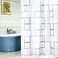 Generic Square Print Waterproof Shower Curtain 180cm x 200cm
