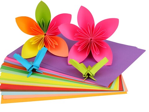 Lavish Premium Quality 100 Sheets Color Paper Double For Printing And Diy Art &amp; Craft Assorted Color