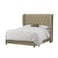 In House Roma Velvet Bed Frame - Queen - 200x140 cm - Ivory