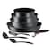 Tefal Ingenio Black Stone Cookware Set 8 PCS