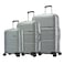 Eminent KH16 3Pcs Hard Casing Luggage Set Light Silver