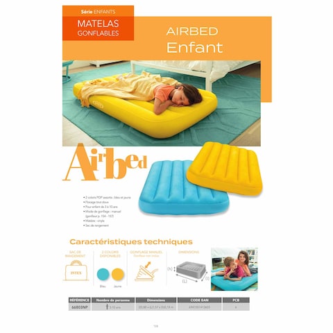 Intex Cozy Kids Inflatable Airbed - 88 x 157 x 18 cm