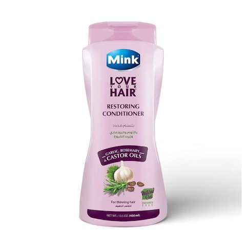 Mink Conditioner with Garlic Rosemary and Castor Oil Mink - 400ml