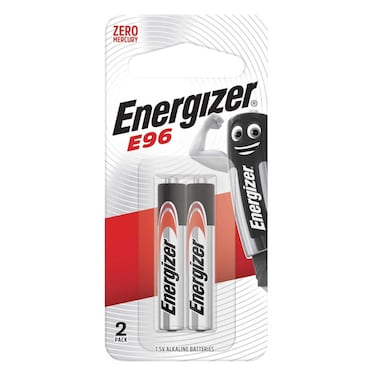Energizer Max Alkaline Batteries E96 BP2 AAAA