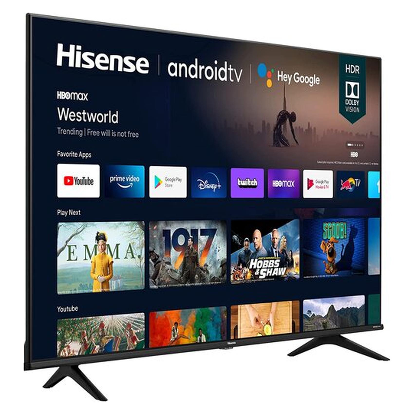 Hisense 43-Inch UHD Smart LED TV TV 43A62GS Black