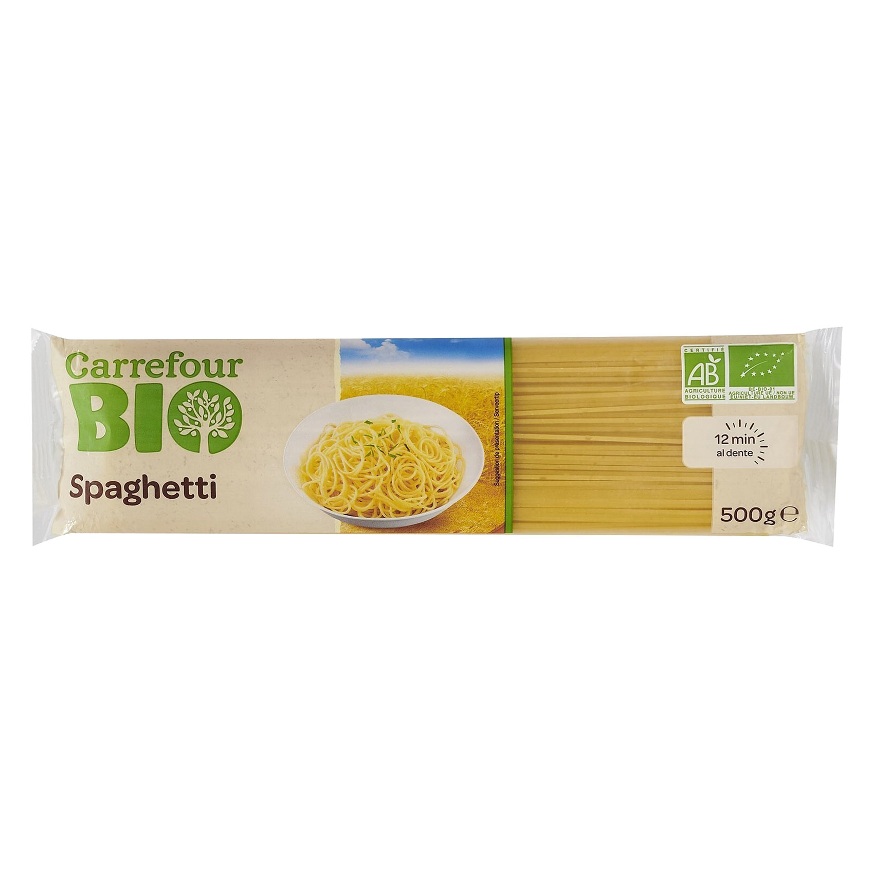 Carrefour Bio Spaghetti Sachet 500GR