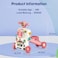 Teknum 5 - IN - 1 Baby Walker / Learning Table Mode / Game Panel Mode / Scooter Mode / Roller Coaster Mode with Musical keyboard - Pink