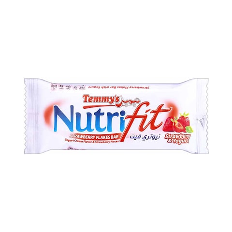 Temmy&#39;S Nutrifit Strawberry Flakes Bar - 35 gm