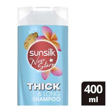 صانسيلك شامبو الشعر نور ستارز للشعر الرقيق، لشعر أكثر سمكًا 3 مرات، 400 مل