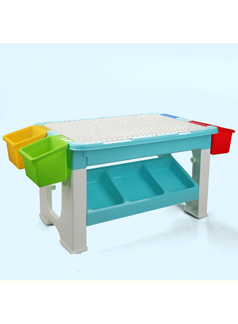 Little Story 3In1 Activity And Block Table, Toys Table, 69 Blocks Lego Compatible, Study Table, Water Play Table, Sand Table, Multipurpose Table, Boys, Sensory Play, Homeschooling, 69 Blocks