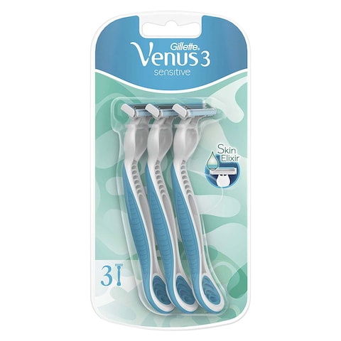 Gillette Venus Simply 3 Sensitive Women&#39;s Disposable Razors - 3 Razors