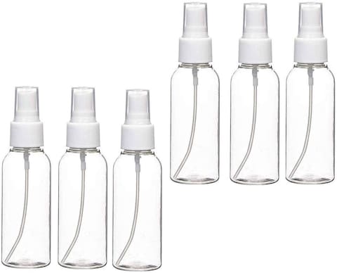 12 Pack 50ml Plastic Spray Bottles Empty Bottles Plastic Spray Clear Empty Fine Mist Plastic Mini Travel Bottle Set Bottles Refillable Liquid Containers