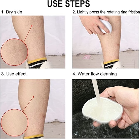 Showay Hairo Crystal Hair Eraser Stone for Women and Men, Magic Crystal Hair Remover, Painless Exfoliating Crystal Hair Removal for Body Legs Arms Back Blue, 1 Count (Pack of 1)