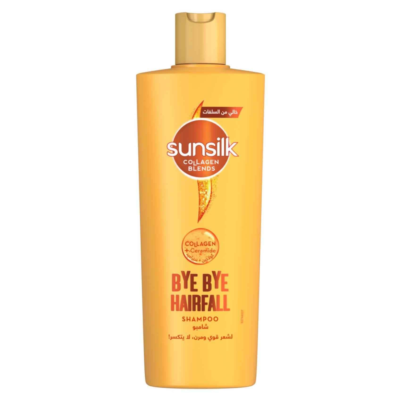 SUNSILK شامبو صانسيلك بمزيج الكولاجين وضدّ تساقط الشعر، وداعاً لتساقط الشعر، غني بالكولاجين والسيراميد، 350 مل