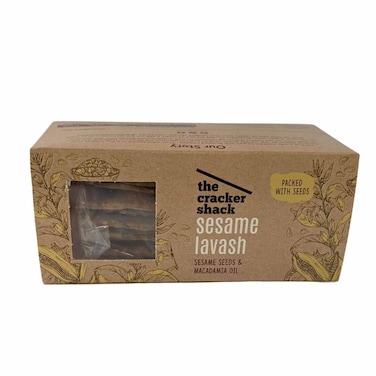 The Cracker Shack Sesame Lavash Crackers 200g