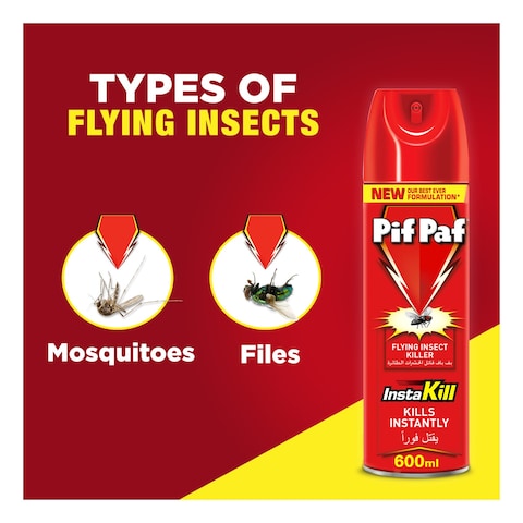 Pif Paf Powergard Mosquito And Fly Killer Spray 600ml