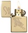 Zippo 29884 254B Tiger Design High Polish Brass Windproof Lighter