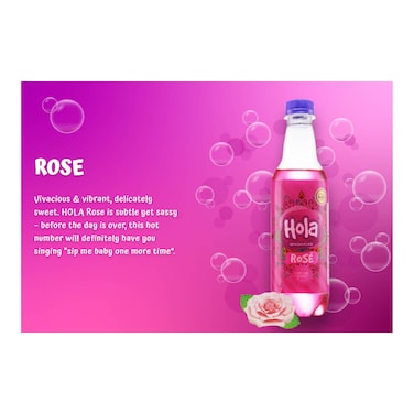 Hola Rose Carbonated Drink 301Ml