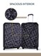 Parajohn 3-Piece Hard Side ABS Luggage Trolley Set 20/24/28 Inch, Gold
