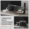 VRS Design Damda Glide Ultimate for iPhone 15 Pro case cover wallet [Semi Automatic] slider Credit card holder Slot [4 cards] &amp; Camera lens Protector Kickstand - Black
