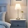 Table lamp, nickel-plated/white