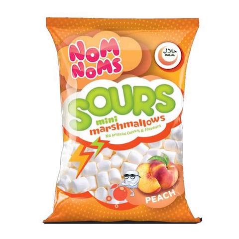 Nom Noms Sours Peach Mini Marshmallow 15g