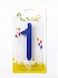 Party Time Glittery Blue Number 1 Birthday Candle Kids Adult Birthday Cake Decoration - Number Candle For Anniversary, Valentines Birthday Candle Cake Topper