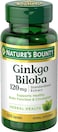 Nature's Bounty Ginkgo Biloba Standardized Extract 120 mg, 100 Capsules
