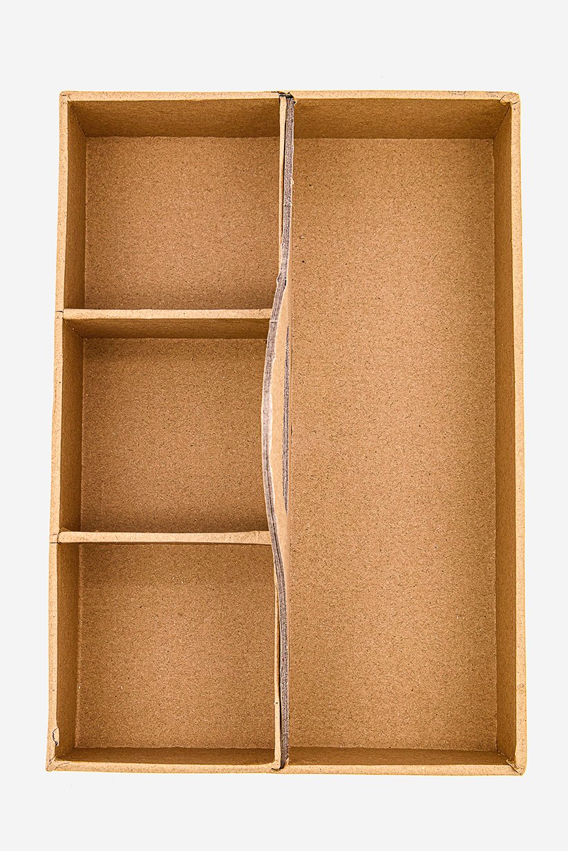 Muy Mucho Kraft Dividers Box, Brown