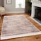 In House Velvet Turkish Rectangular Decorative Carpet - Light Beige - 180x120cm