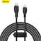 Baseus USB C To Lightning 1.2M Fast Charging Power Delivery PD 20W Cable For iPhone 14/14 Pro/14 Plus/14 Pro Max, iPad Pro And iPhone 8-13 All Series Black