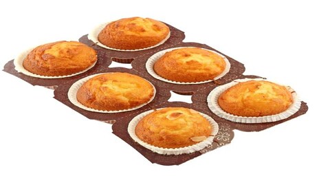 Buy Muffin Cup Cake Plain 6 Pieces in Kuwait