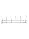 Almufarrej 6 Hook Wall Hanger Silver 42cm