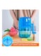 Generic Ice Shaver Machine, Hand Crank Operated Ice Breaker Ice Crusher Maker Snow Cone Machine Blue 14.3*10*14.3cm