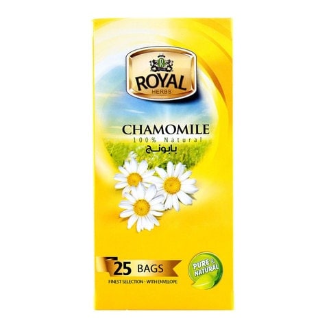 Buy Royal Herbs Chamomile Tea 25 Tea Bags in Kuwait