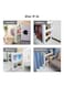 4 Tier Tower Slim Storage Rack White 54.5*14*31cm