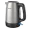 Philips Metal Kettle, Spring Lid, Light Indicator, 1.7 L, HD9350/92, Stainless Steel