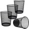 Pack of 2 Round Mash Waste Basket Trash Can Recycling Bin Perfect for Home/Office(Multicolor)