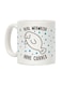 muGGyz Venus Space Printed Ceramic Coffee Mug White/Yellow