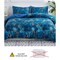Luna Home Single Size 4 Pieces, Blue Marble Design Bedding Set