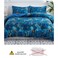 Luna Home Single Size 4 Pieces, Blue Marble Design Bedding Set