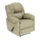 In House Velvet Classic Recliner Chair - Dark Ivory - NZ100