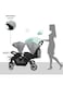 Moon Dois - Twin Stroller, Grey, Twin Baby Stroller Pram