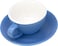 Coffee Cup With Saucer matte blue 150ml
