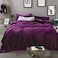 Comfy - King Size Flannel Fleece Blanket - Purple