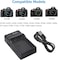 DMK Power ENEL14, EN-EL14A for Nikon D3100, D3200, D3300, D3400, D3500, D5100, D5200, D5300, D5500, D5600, DF Coolpix P7000, P7100, P7700, P7800 Camera (Single Slot USB Battery Charger)